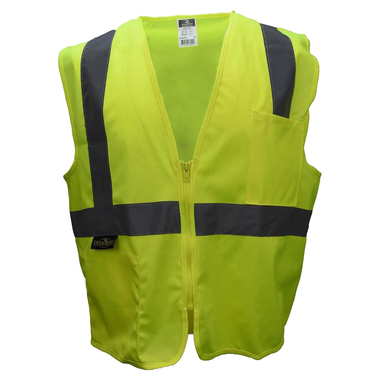 Yellow/Lime Safety Vests - Radians - Durable Solid Design
