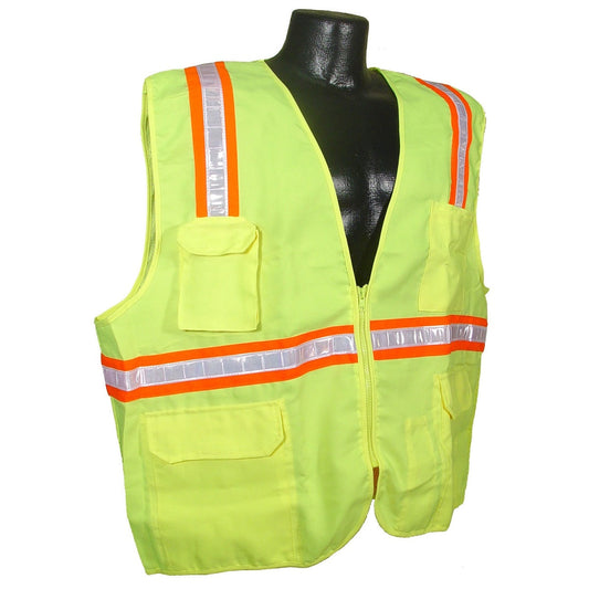 Yellow/Lime Safety Vest - Radians - Solid Mesh Design