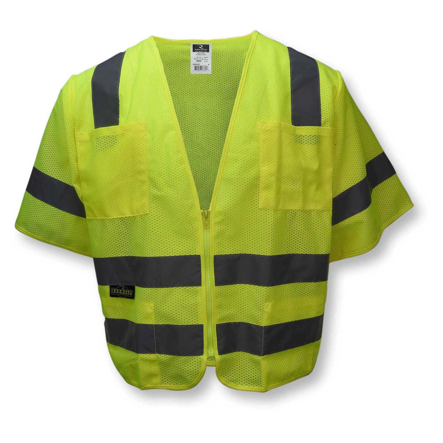 Yellow/Lime Safety Vest - Radians - Reflective Mesh