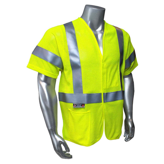 Yellow/Lime Safety Vest - Radians - Flame Resistant