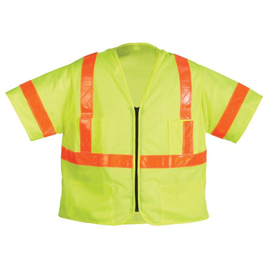 Yellow/Lime Safety Vests - OK-1 - ANSI Compliant Mesh