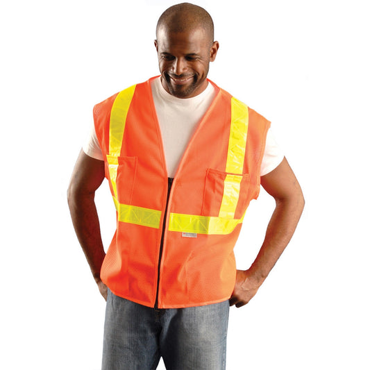 Yellow Tape Safety Vests - OK-1 - Premium Mesh