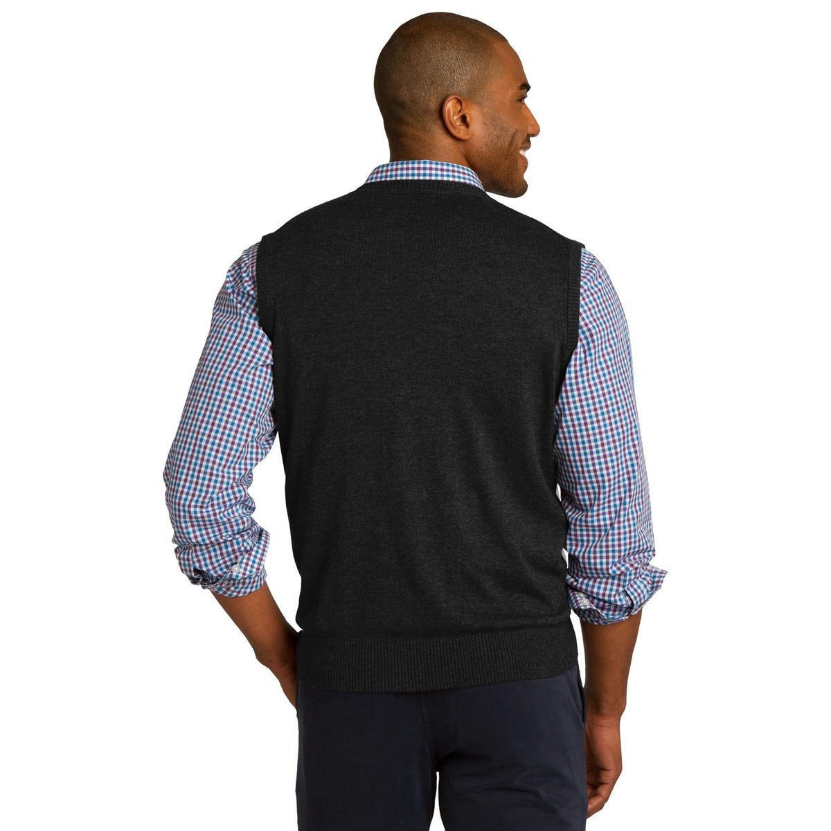 Black Vests - Elegant Sweater - Port Authority - Versatile Fit