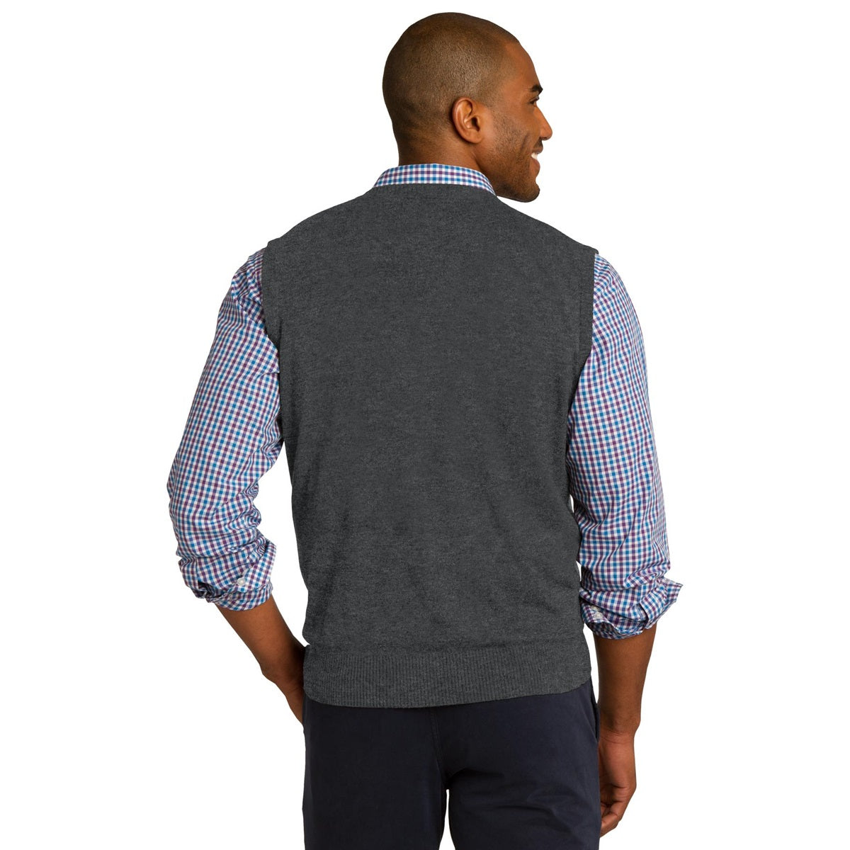 Black Vests - Elegant Sweater - Port Authority - Versatile Fit