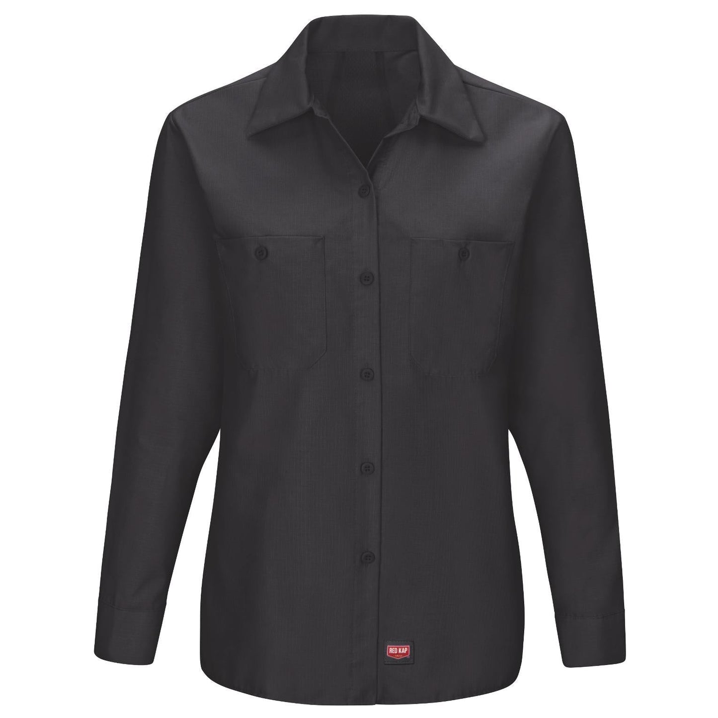 Black Button Up Shirts - Red Kap - Durable Ripstop