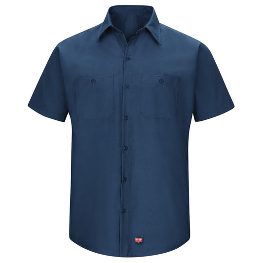 Black Button Up Shirt - Red Kap - Ripstop Fabric