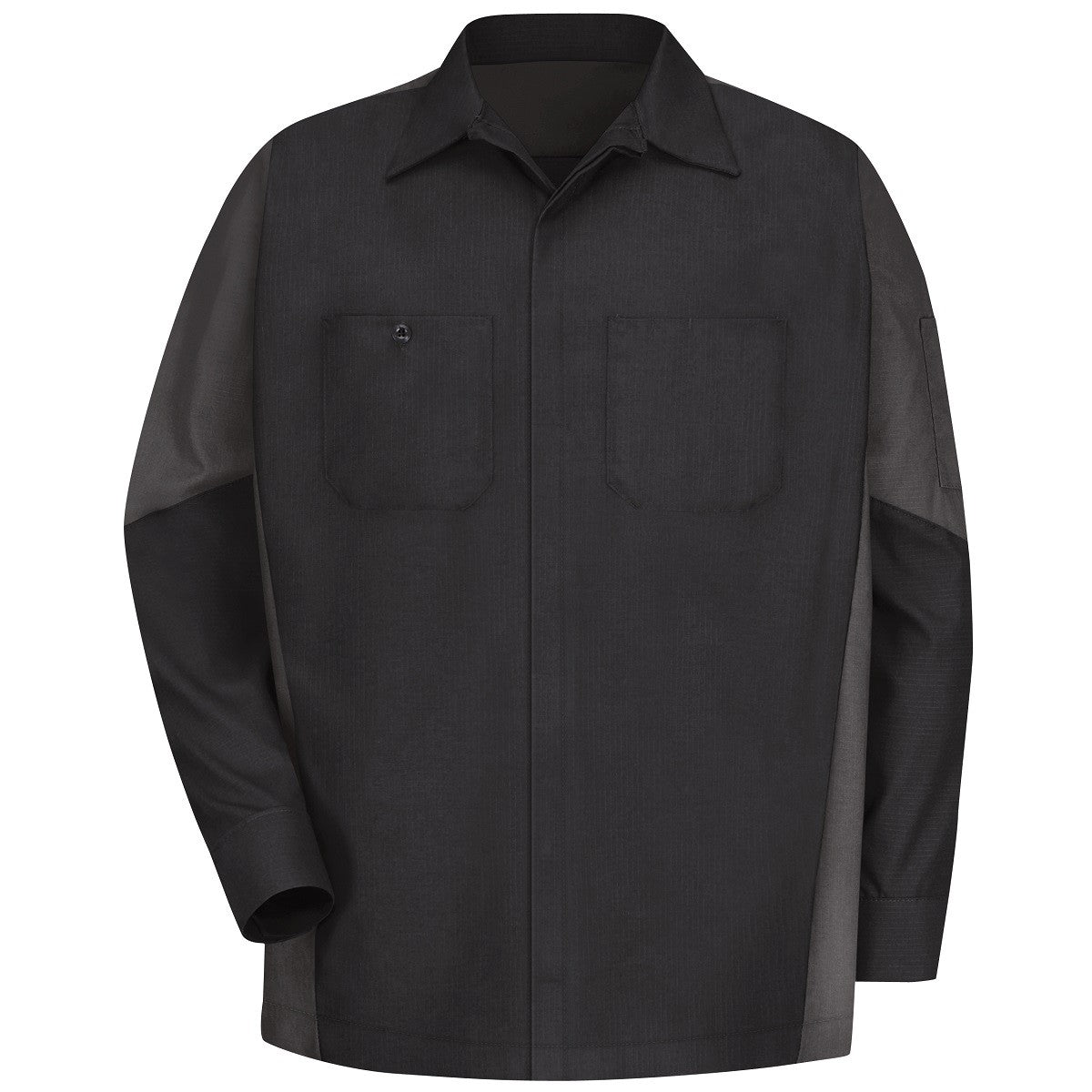Black/Charcoal Button Up Shirt - Red Kap - Durable Fabric