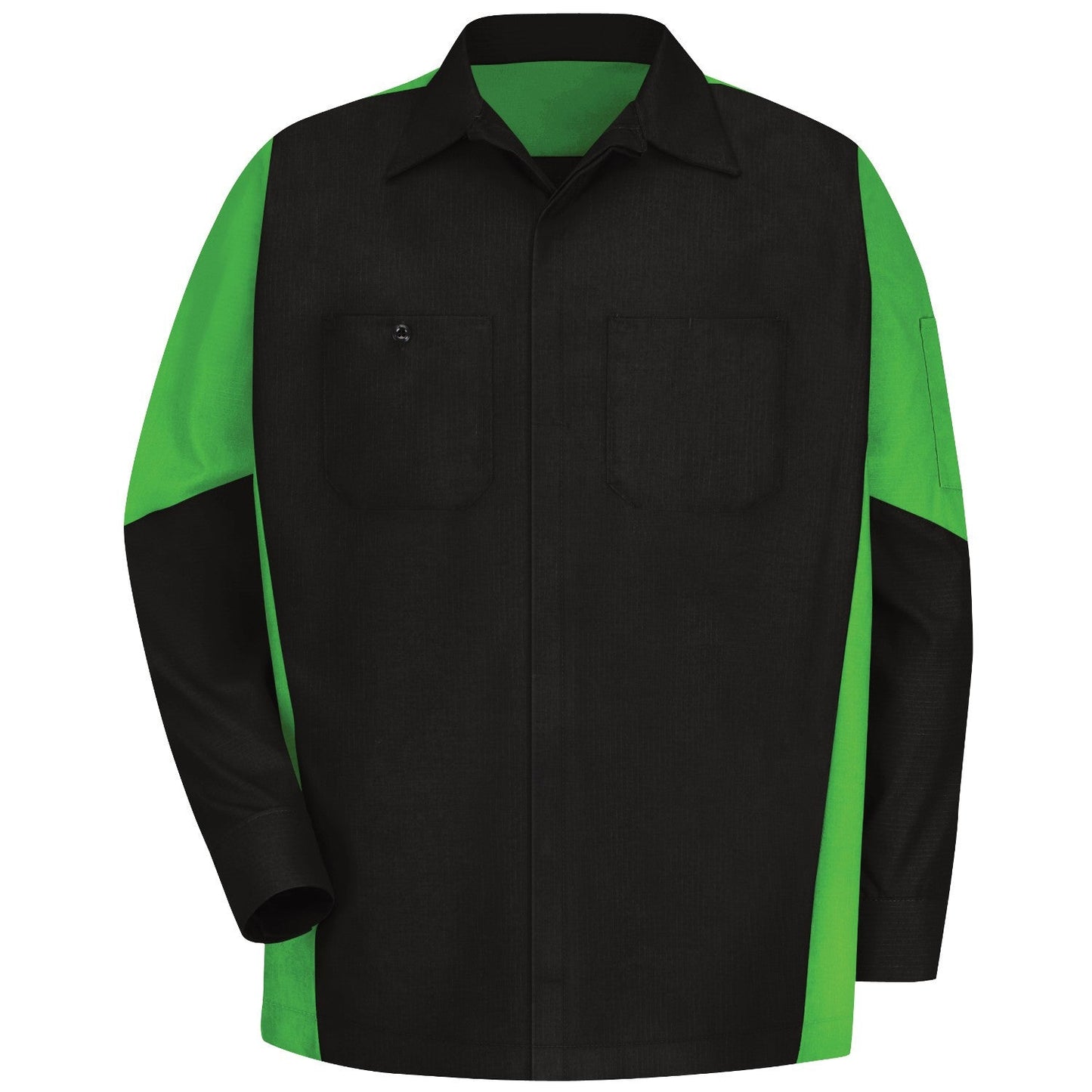 Black/Charcoal Button Up Shirt - Red Kap - Durable Fabric
