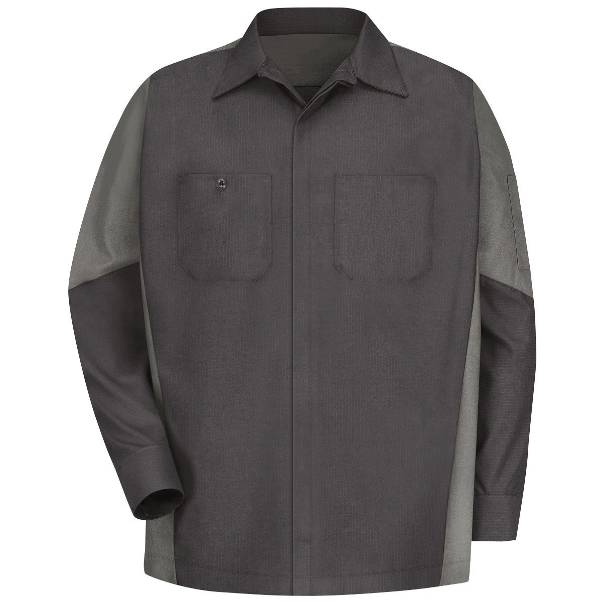 Black/Charcoal Button Up Shirt - Red Kap - Durable Fabric