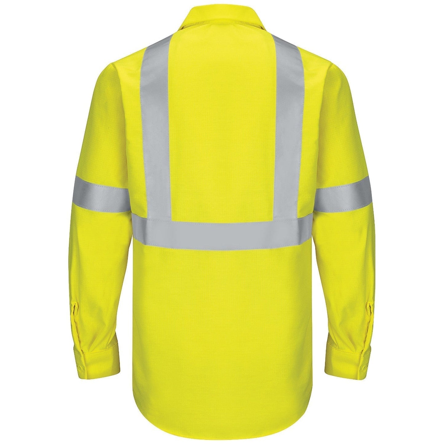 Fluorescent Yellow Button Up Shirt - Red Kap - Hi-Visibility