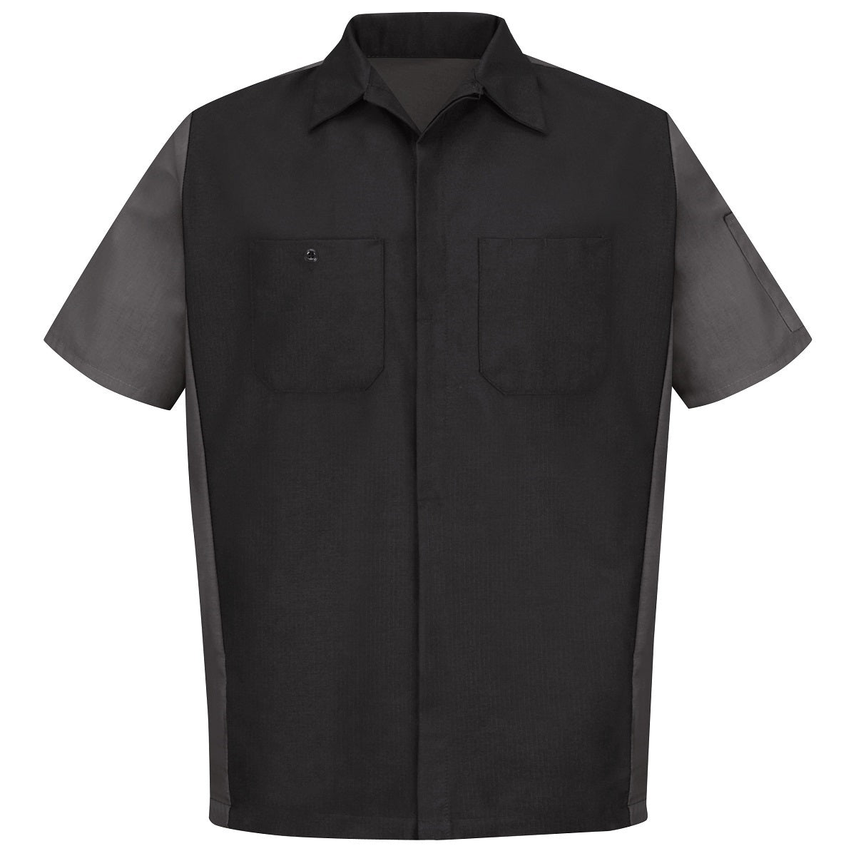 Black/Charcoal Button Up Shirts - Red Kap - Stain Resistant