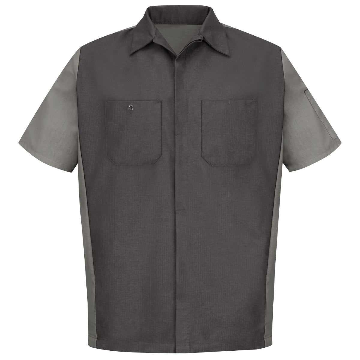 Black/Charcoal Button Up Shirts - Red Kap - Stain Resistant