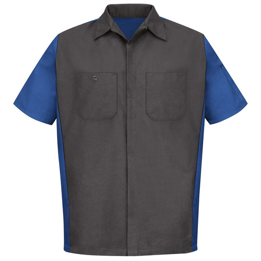 Black/Charcoal Button Up Shirts - Red Kap - Stain Resistant