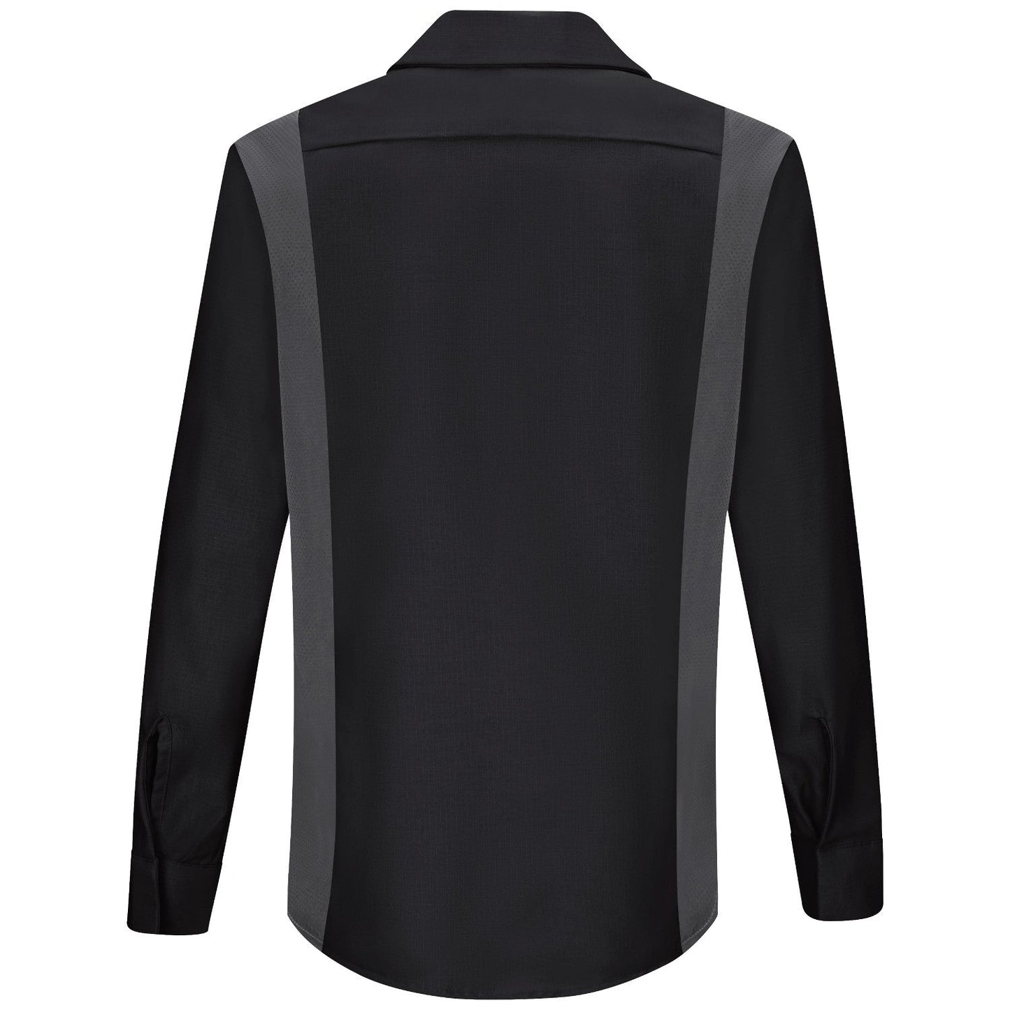 Black/Charcoal Button Up Shirt - Red Kap - Oilblock Fabric