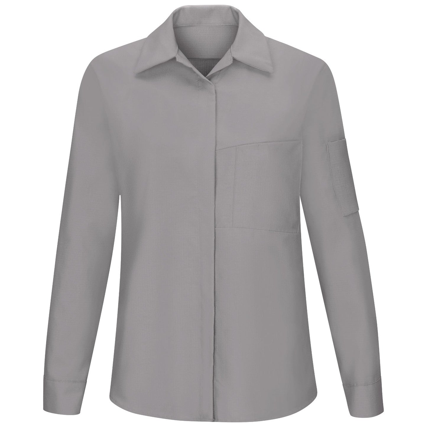 Black/Charcoal Button Up Shirt - Red Kap - Oilblock Fabric