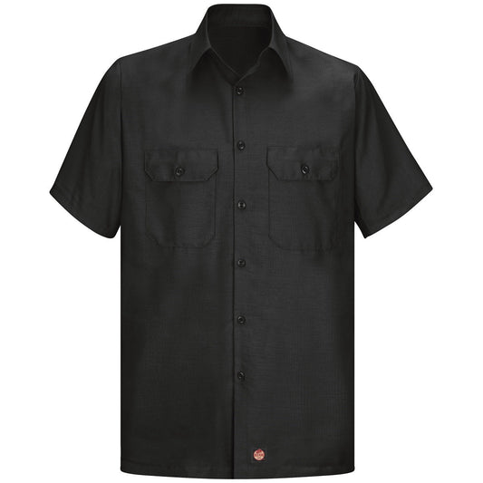 Black Button Up Shirt - Red Kap - Rip Stop Fabric