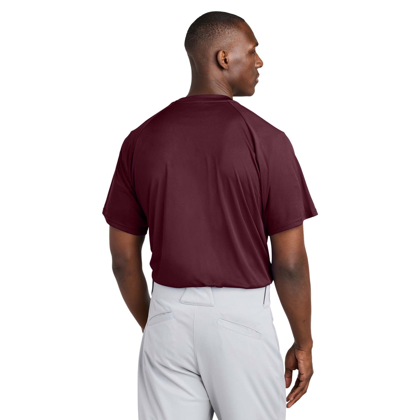 Black Henley Shirt - Sport-Tek - Soft Polyester