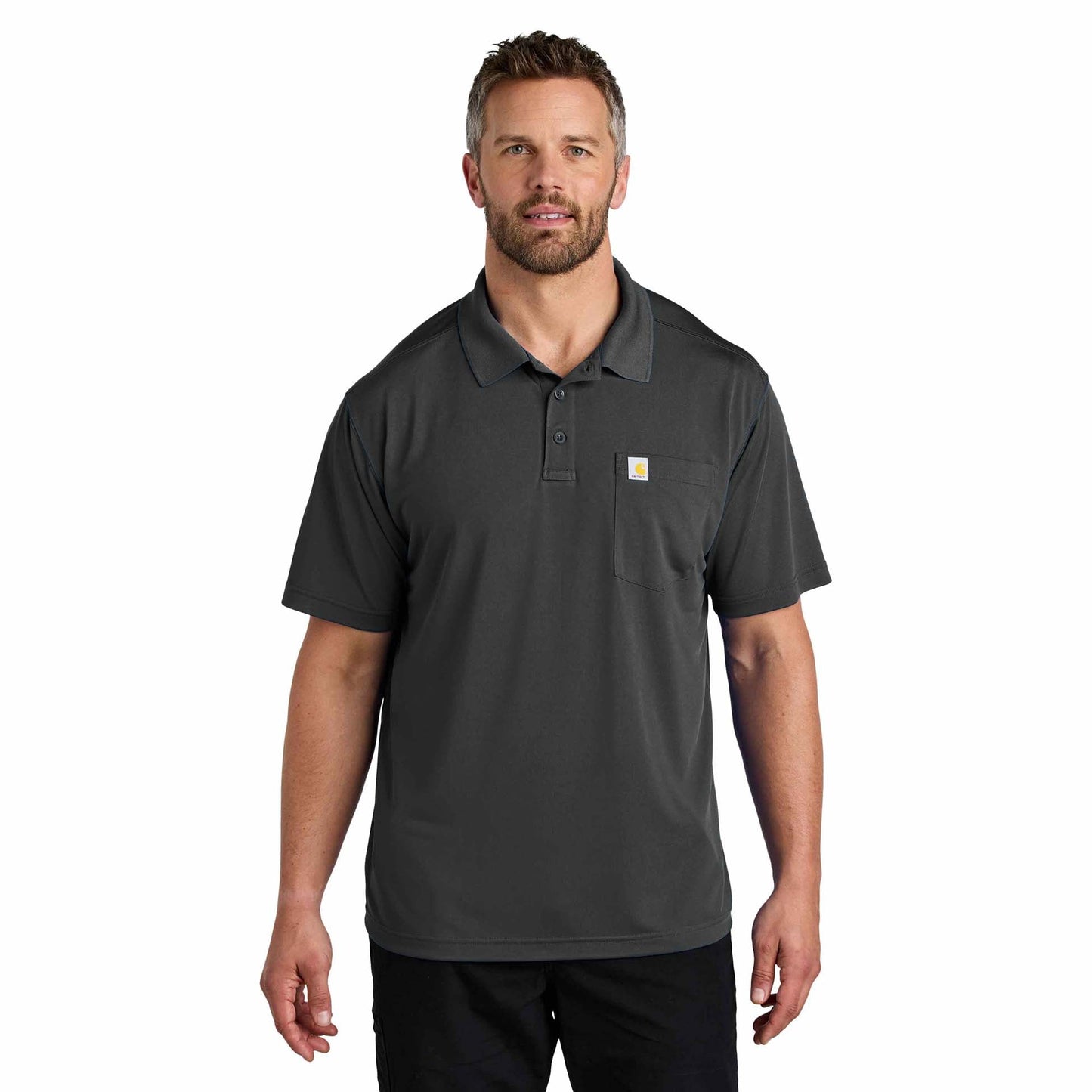 Asphalt Grey Polo - Carhartt - Snag-Resistant Design