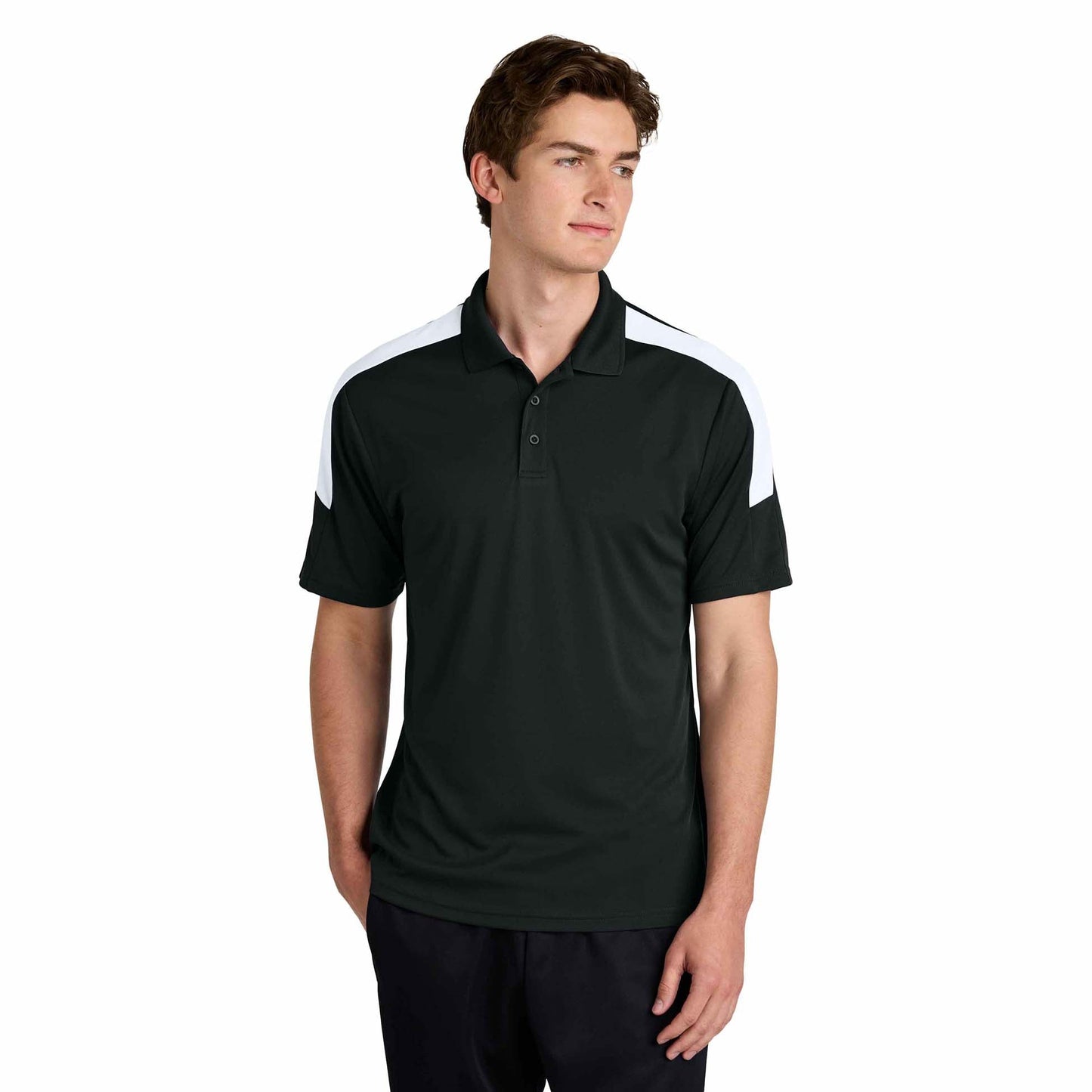 Black/Gold Polo Shirts - Sport-Tek - Stylish Moisture-Wicking