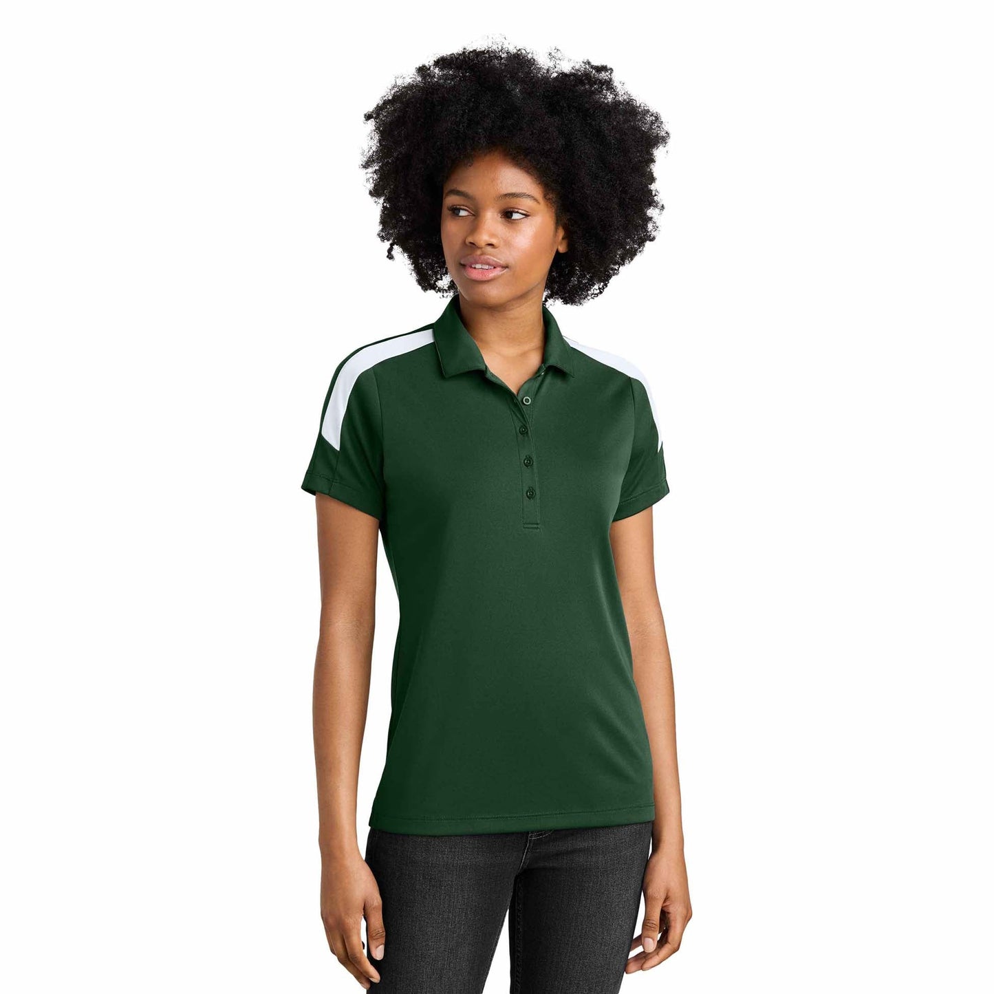 Black/Gold Polo Shirts - Sport-Tek - Moisture Wicking