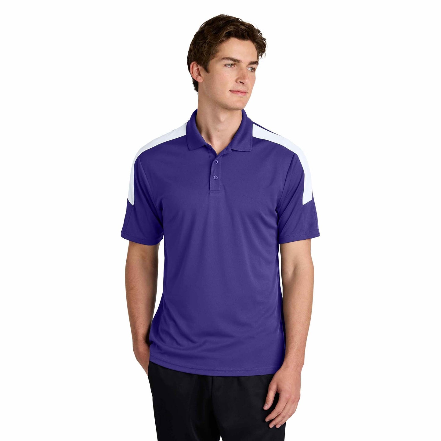 Black/Gold Polo Shirts - Sport-Tek - Stylish Moisture-Wicking