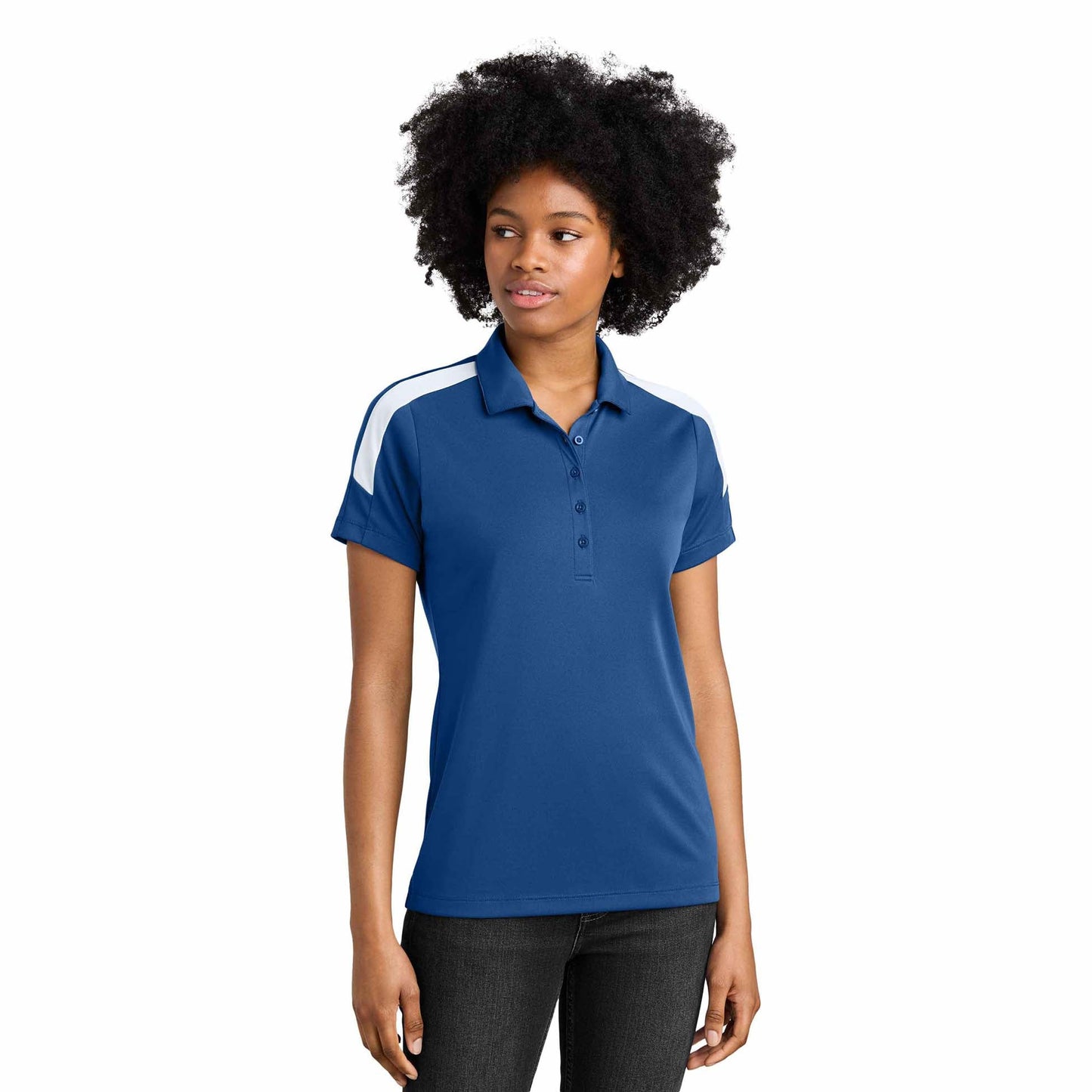 Black/Gold Polo Shirts - Sport-Tek - Moisture Wicking