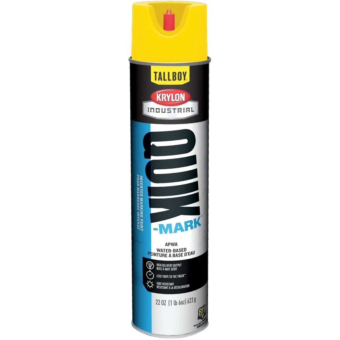 APWA Utility Yellow Marking Paint - Krylon - Fast-Drying