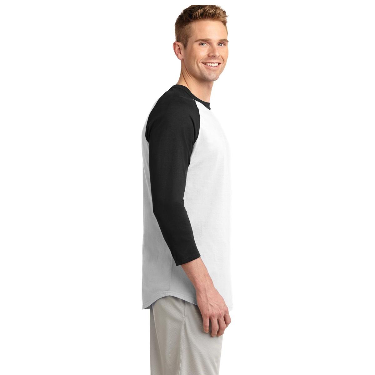 White/Deep Orange Jersey - Sport-Tek - Soft Cotton