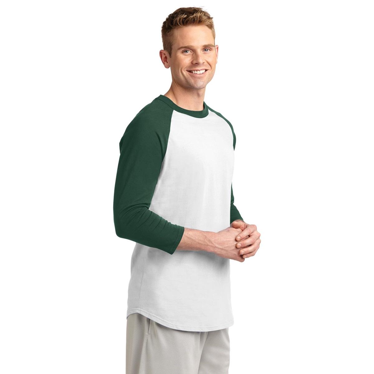 White/Deep Orange Jersey - Sport-Tek - Soft Cotton