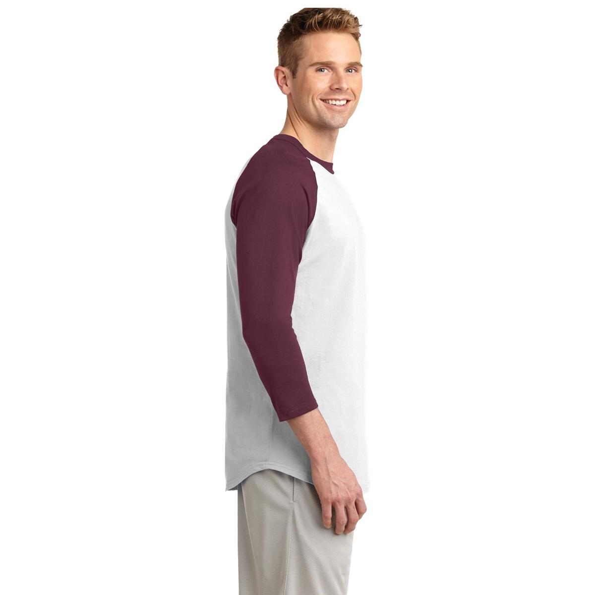 White/Deep Orange Jersey - Sport-Tek - Soft Cotton