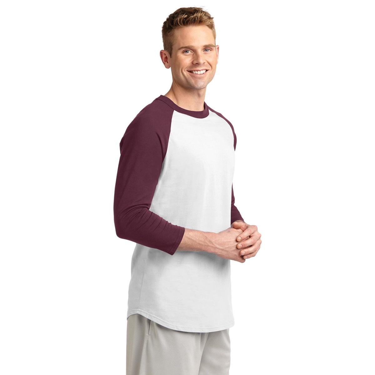 White/Deep Orange Jersey - Sport-Tek - Soft Cotton