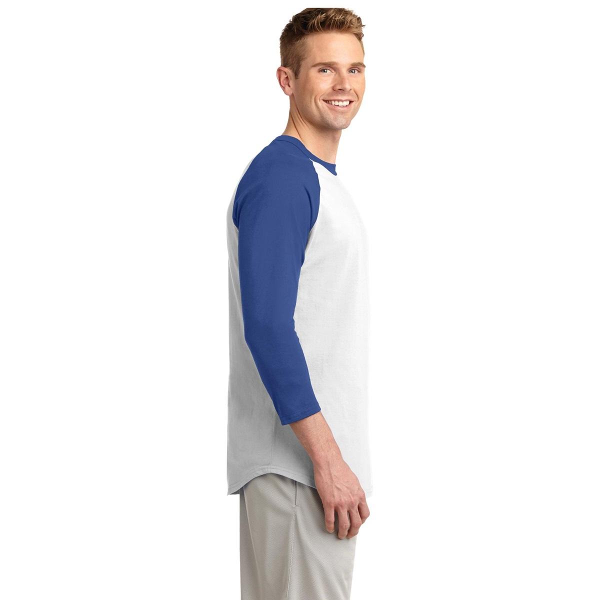 White/Deep Orange Jersey - Sport-Tek - Soft Cotton