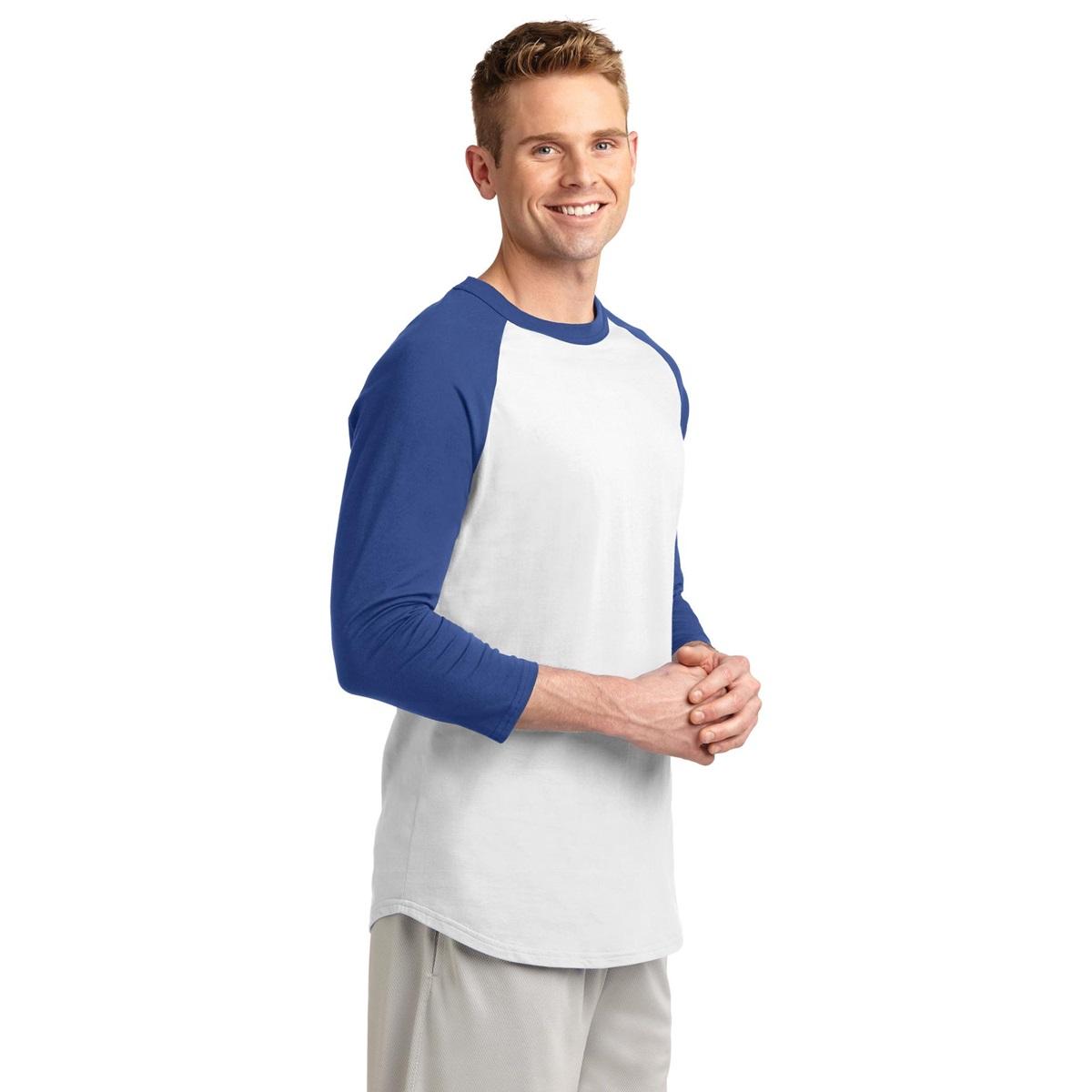 White/Deep Orange Jersey - Sport-Tek - Soft Cotton