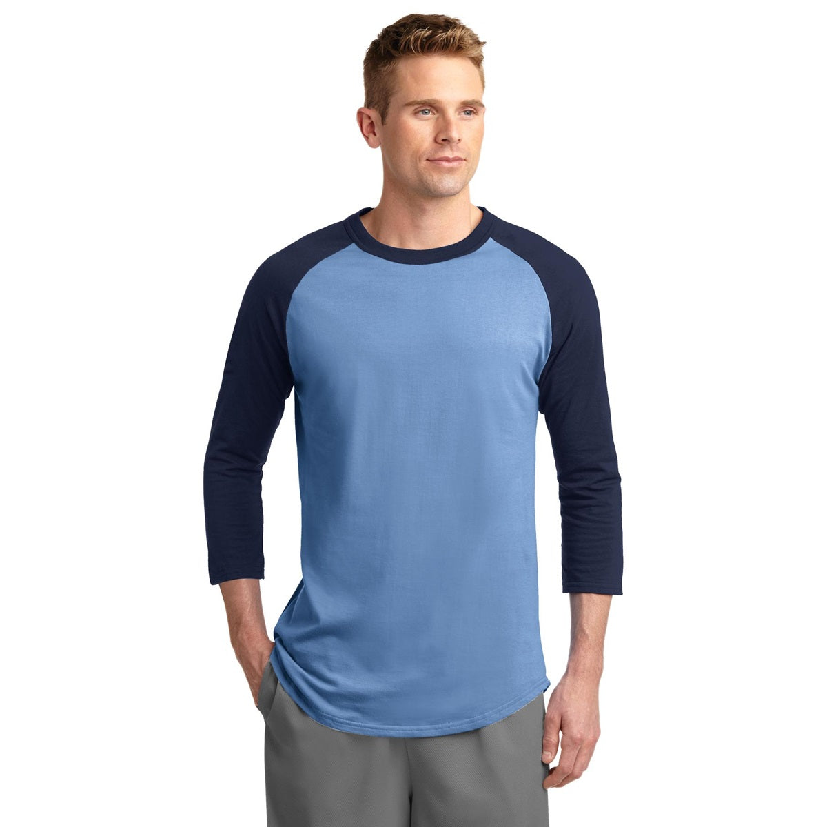 White/Deep Orange Jersey - Sport-Tek - Soft Cotton