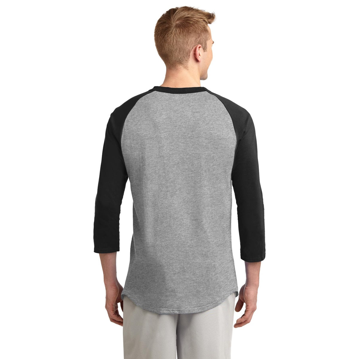 White/Deep Orange Jersey - Sport-Tek - Soft Cotton