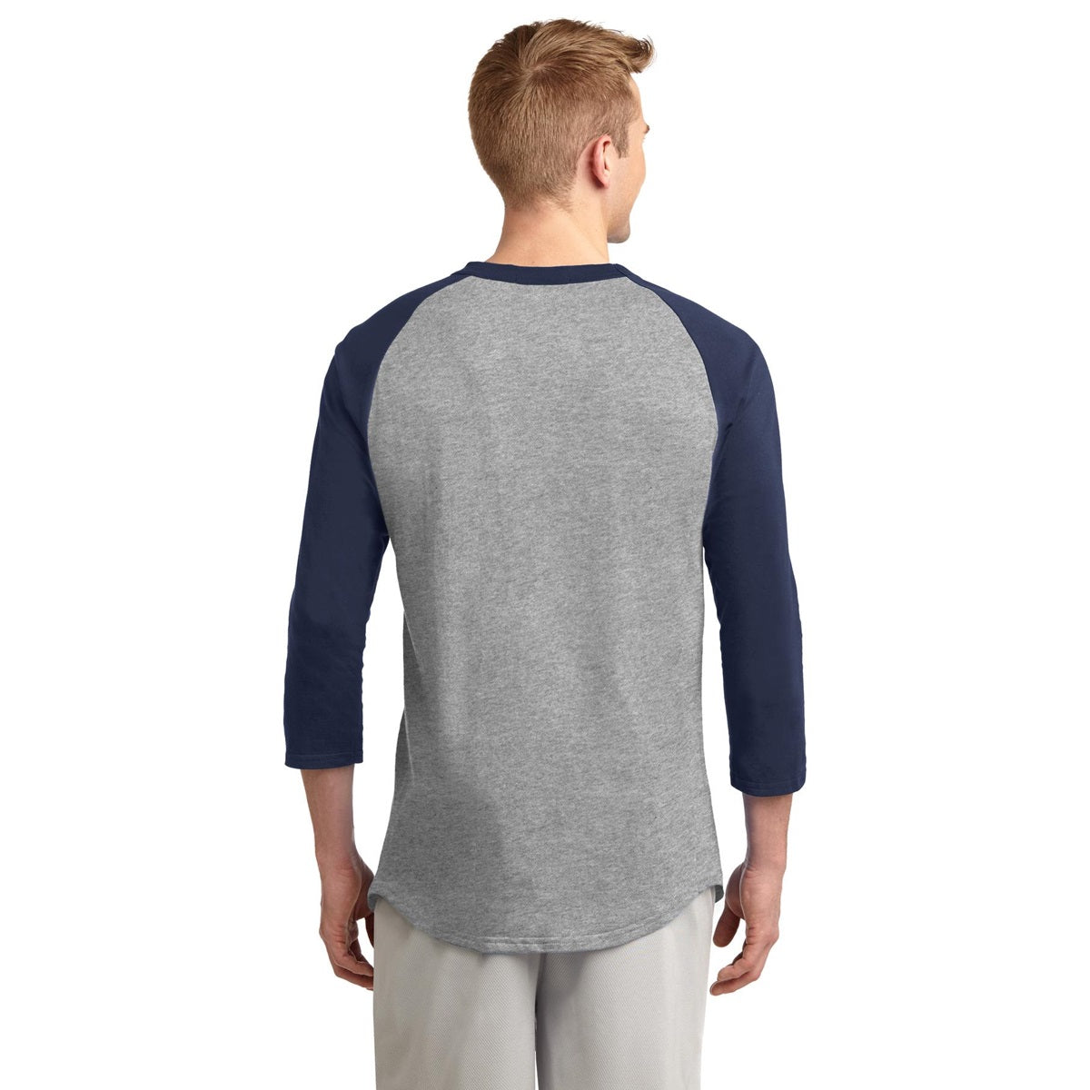White/Deep Orange Jersey - Sport-Tek - Soft Cotton