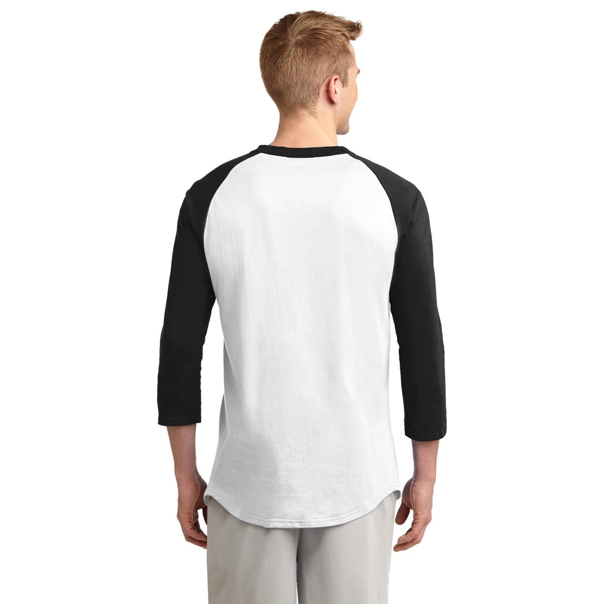 White/Deep Orange Jersey - Sport-Tek - Soft Cotton