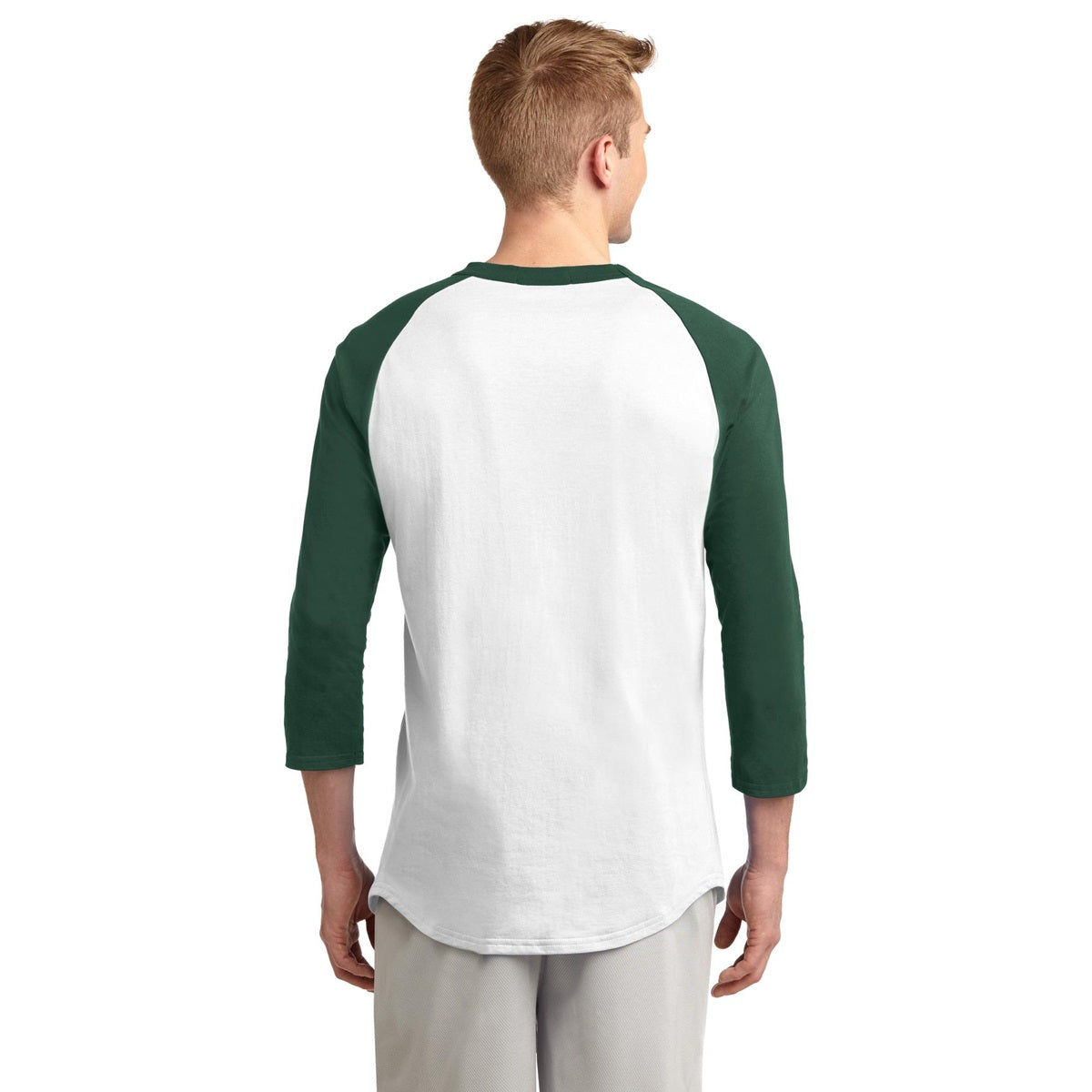 White/Deep Orange Jersey - Sport-Tek - Soft Cotton