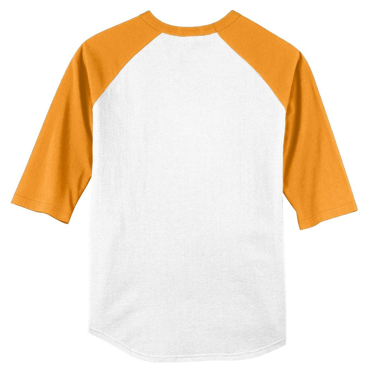 White/Deep Orange Jersey - Sport-Tek - Soft Cotton