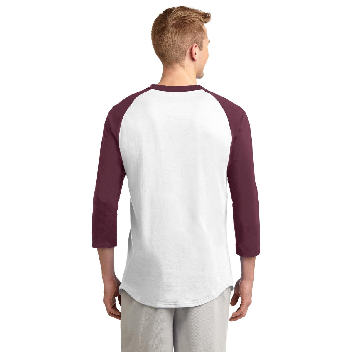 White/Deep Orange Jersey - Sport-Tek - Soft Cotton