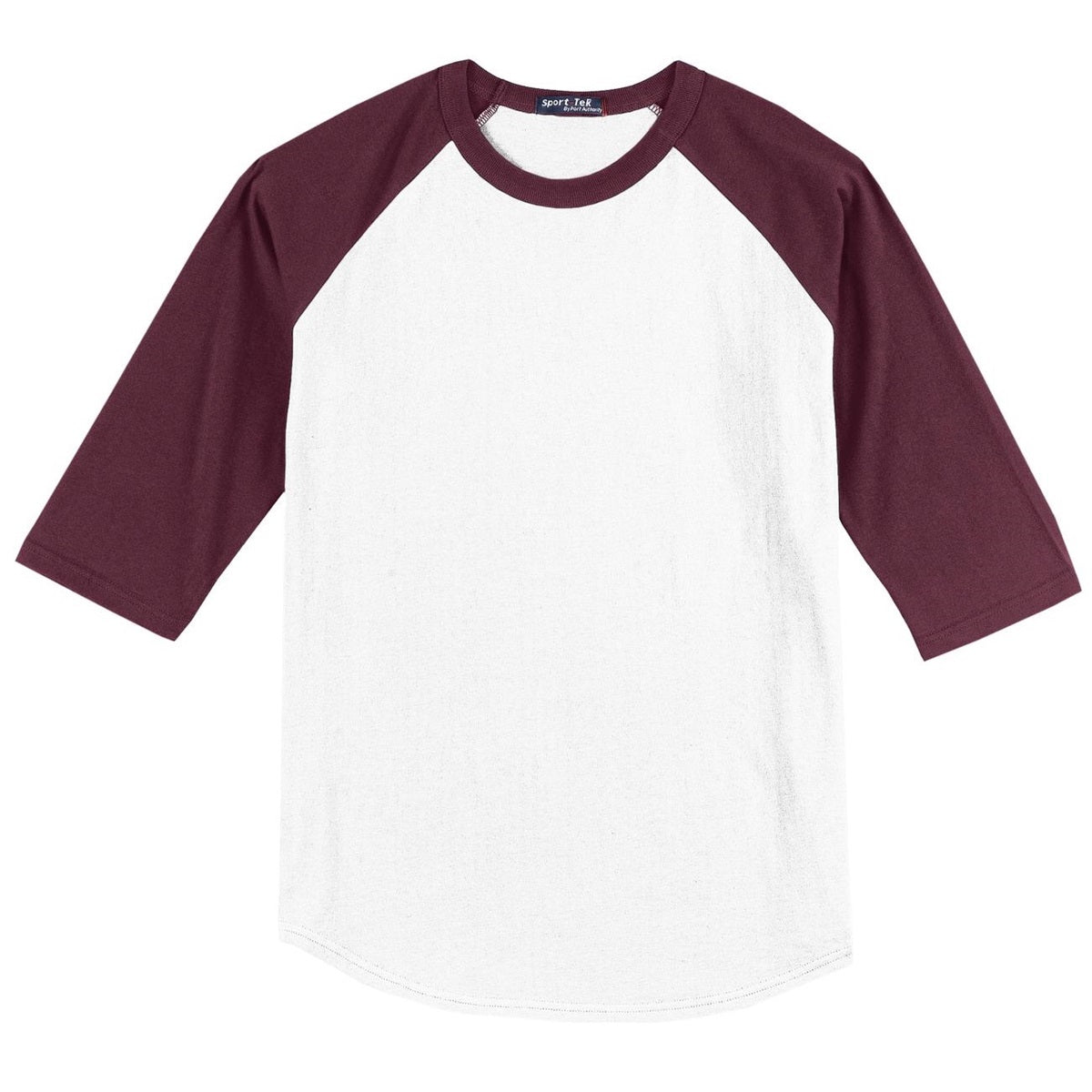 White/Deep Orange Jersey - Sport-Tek - Soft Cotton