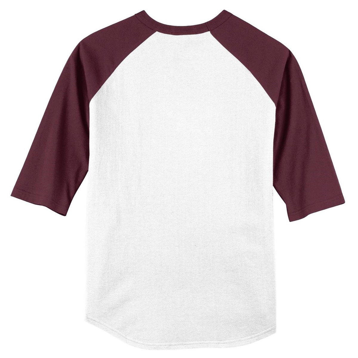 White/Deep Orange Jersey - Sport-Tek - Soft Cotton
