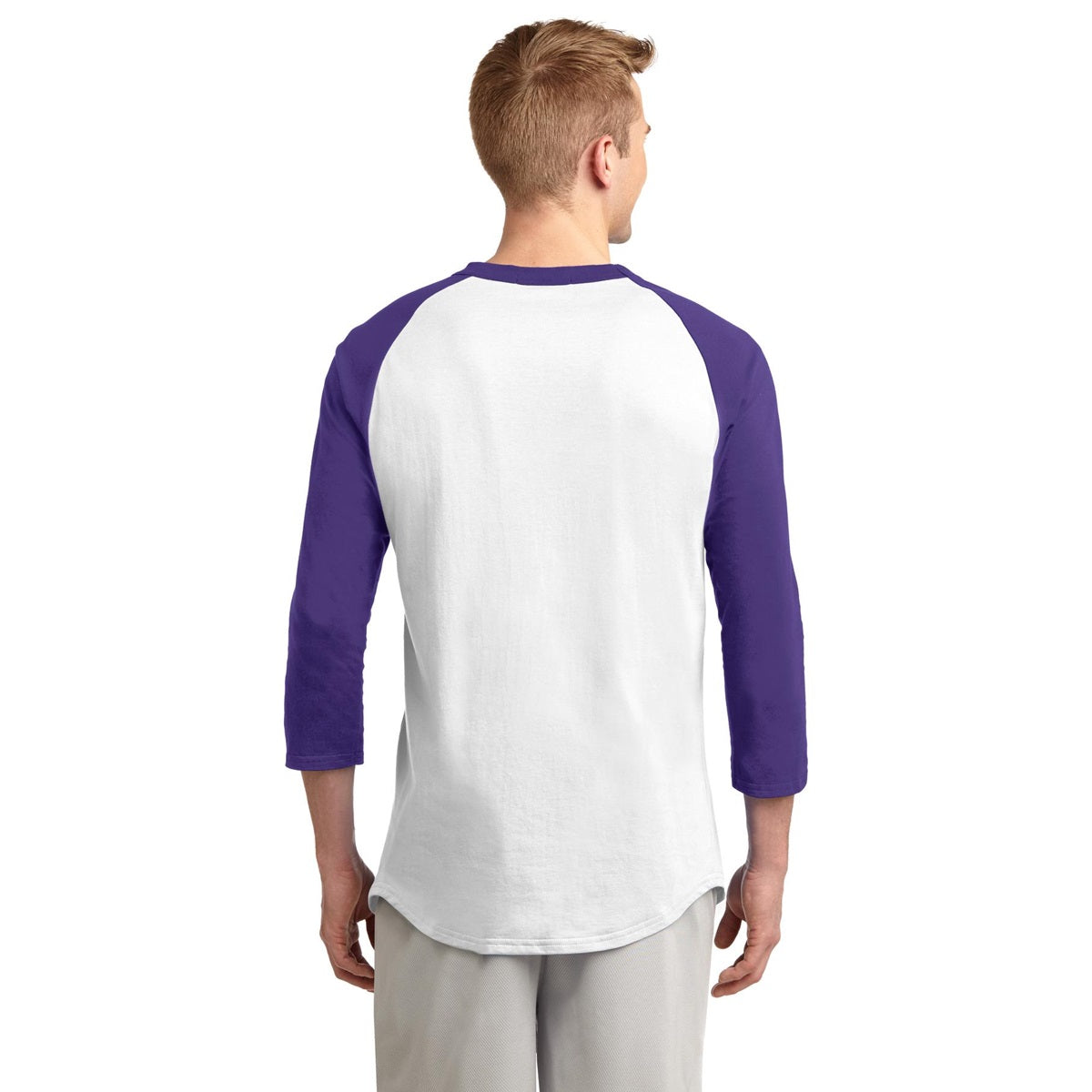 White/Deep Orange Jersey - Sport-Tek - Soft Cotton