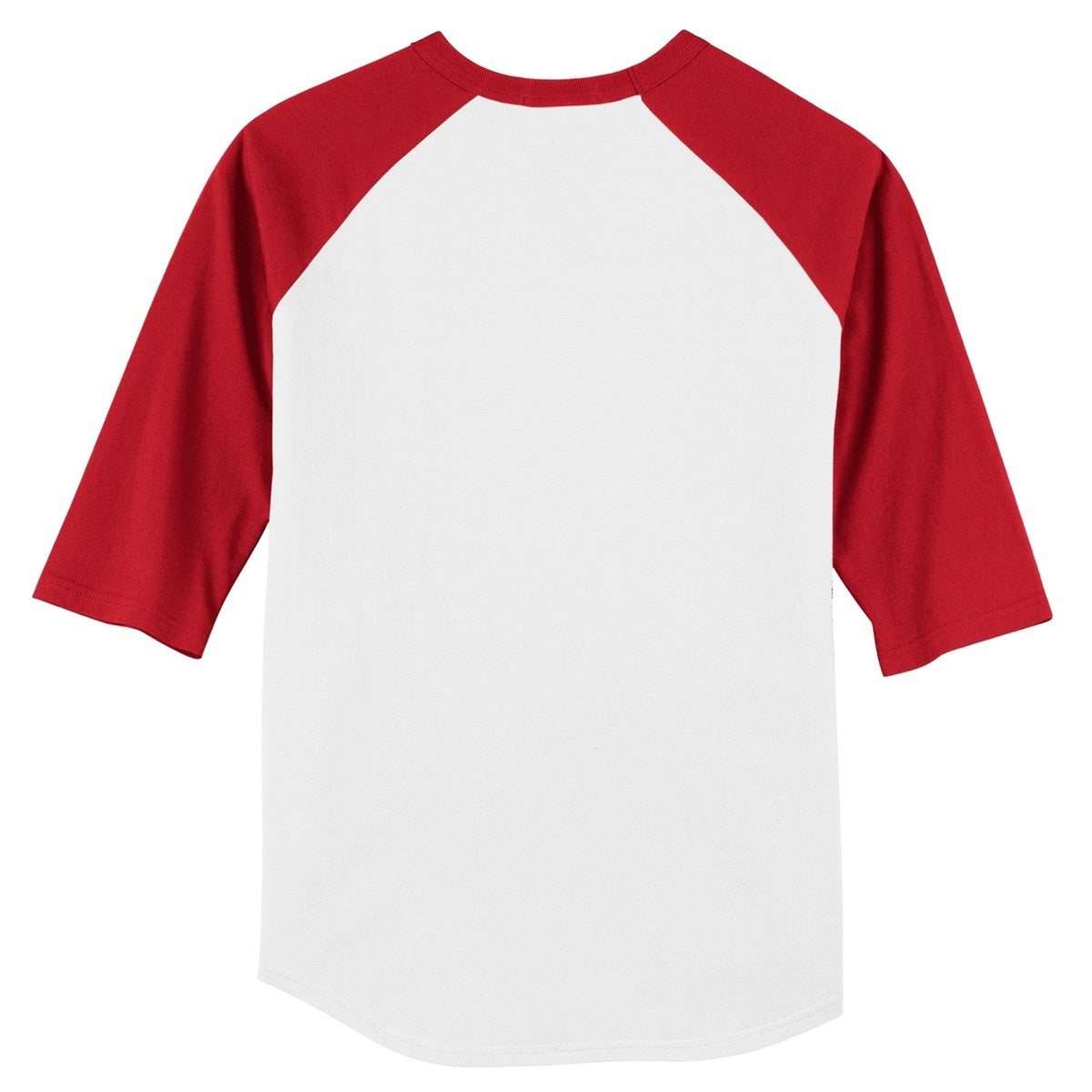 White/Deep Orange Jersey - Sport-Tek - Soft Cotton