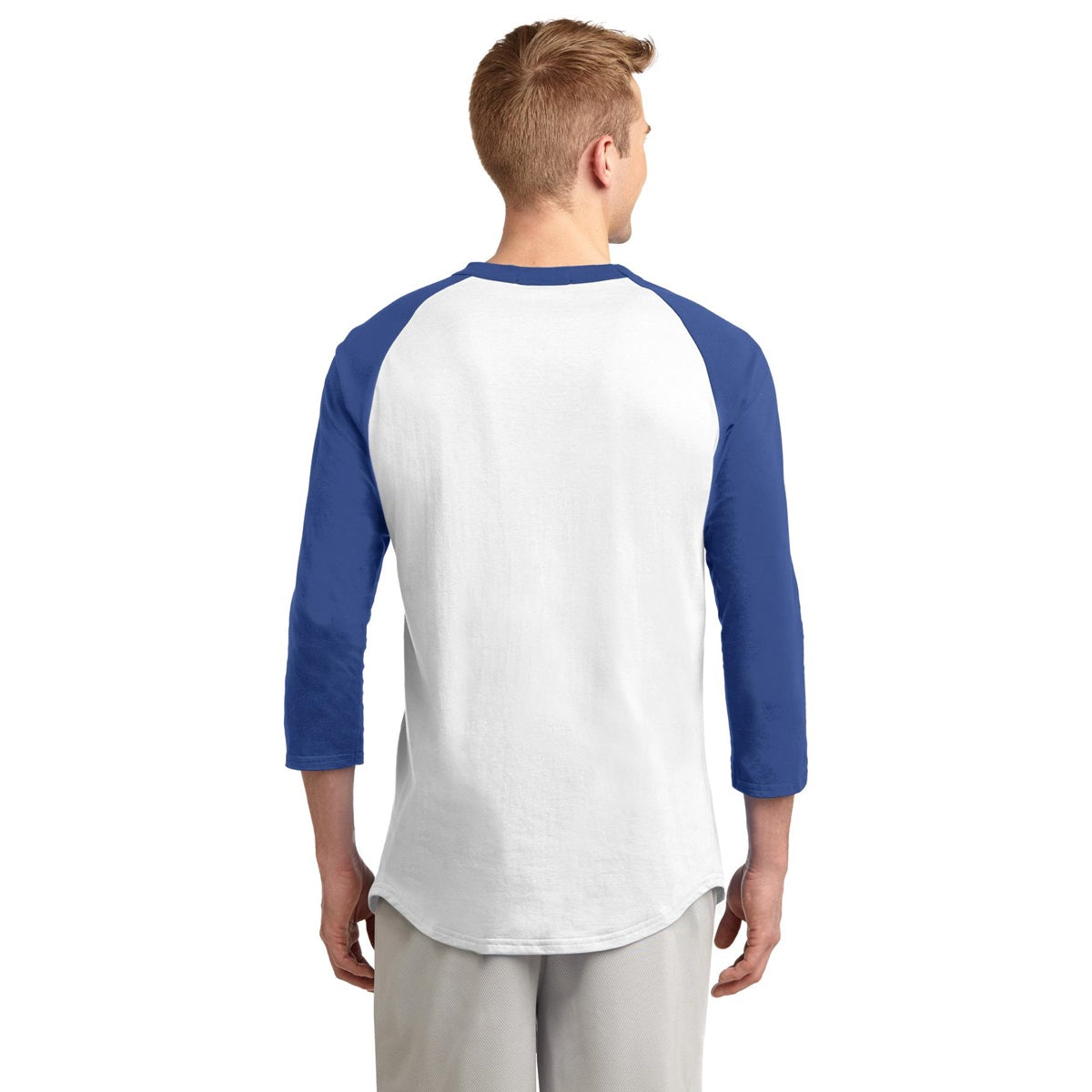 White/Deep Orange Jersey - Sport-Tek - Soft Cotton
