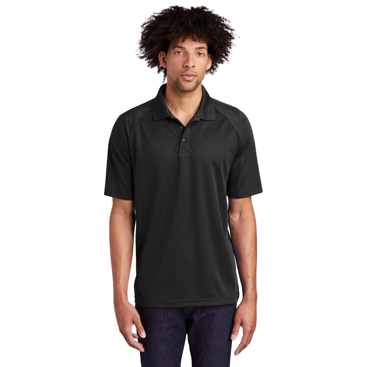 Black Polo Shirt - Sport-Tek - Dri-Mesh Comfort Fit