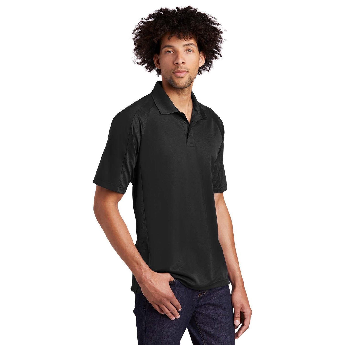 Black Polo Shirt - Sport-Tek - Dri-Mesh Comfort Fit