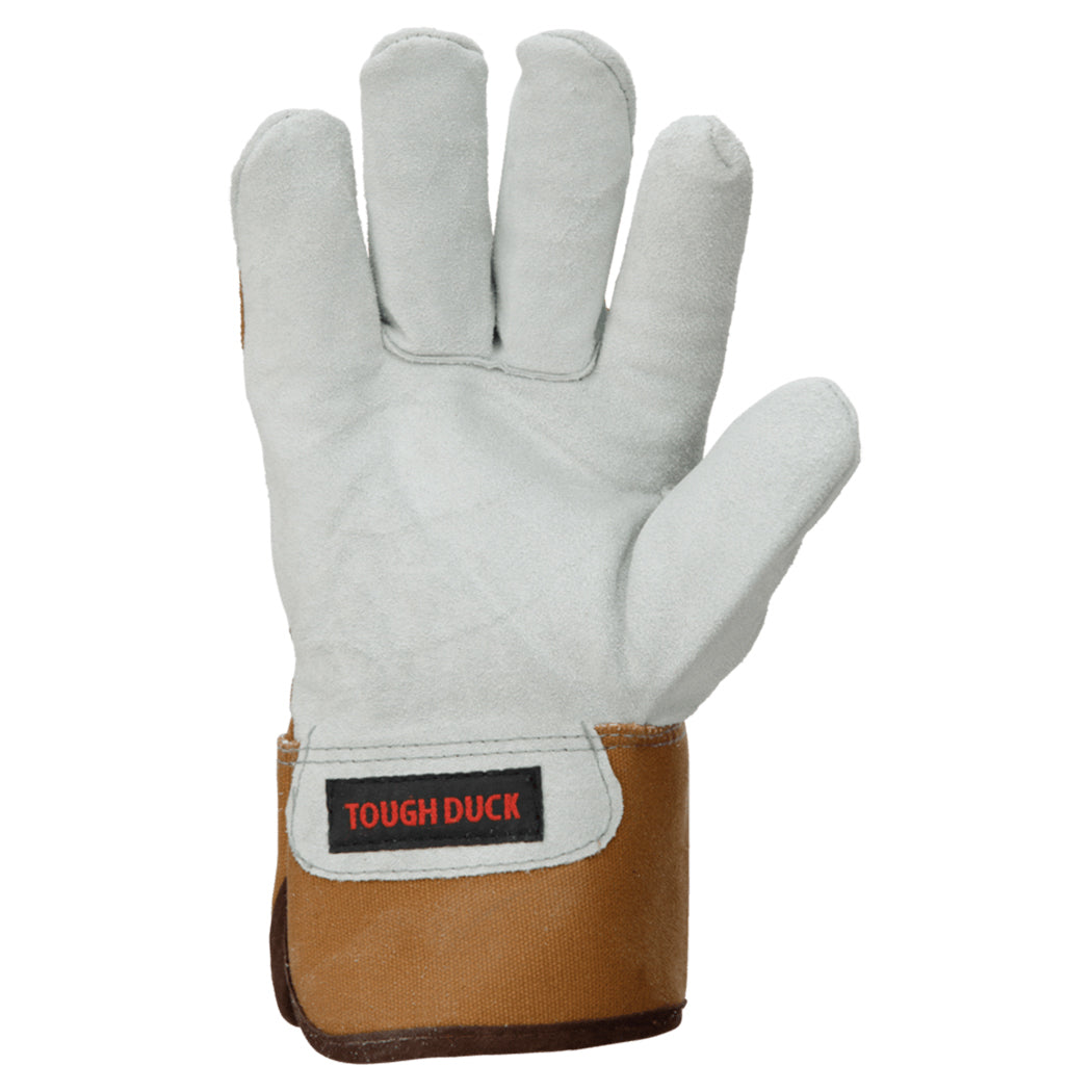 Brown Leather Gloves - Tough Duck - Durable Fitters