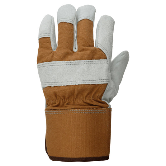 Brown Leather Gloves - Tough Duck - Flexible Comfort