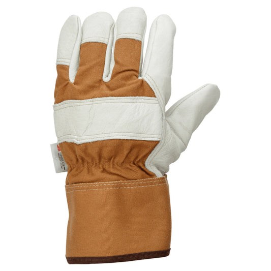 Brown Leather Gloves - Tough Duck - Durable Comfort